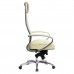 Кресло офисное МЕТТА "SAMURAI" SL-1, сверхпрочная ткань-сетка/кожа, бежевое