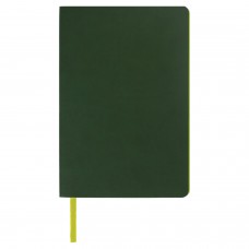 Блокнот А5 (148x218 мм), BRAUBERG "Metropolis Mix", под кожу, 80 л., темно-зеленый, 111037