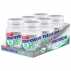 Жевательная резинка MENTOS Pure White (Ментос) "Нежная мята", 54 г, банка, 67843