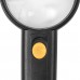 Лупа просмотровая BRAUBERG, С ПОДСВЕТКОЙ, диаметр 65 мм, увеличение 4, корпус черный, 454129