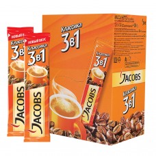 Кофе растворимый JACOBS "3в1 Классик", 12 г, пакетик, 8051395