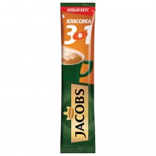 Кофе растворимый JACOBS "3в1 Классик", 12 г, пакетик, 8051395