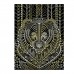 Гравюра-антистресс с эффектом золота "Бурый медведь", 18х24 см, основа, штихель, LORI, Гр-548