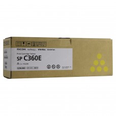 Тонер-картридж лазерный RICOH (SP C360E) SP C360/C361, желтый, оригинальный, ресурс 1500 стр., 408190