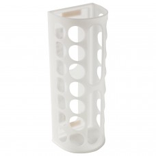 Диспенсер для бахил и пакетов пластиковый, настенный, белый, самоклеящийся, 45х16х13 см, 30367648