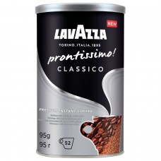 Кофе молотый в растворимом LAVAZZA "Prontissimo Classico", сублимированный, 95 г, жестяная банка, 5330