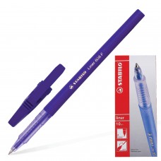 Ручка шариковая STABILO "Liner", ФИОЛЕТОВАЯ, корпус фиолетовый, узел 0,7 мм, линия письма 0,3 мм, 808/55