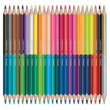 Карандаши двухцветные MAPED (Франция) "Color Pep&#039;s" 24 шт., 48 цветов, трехгранные, двусторонние, 829602
