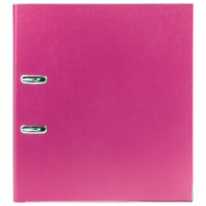 Папка-регистратор LEITZ "WOW", механизм 180°, ламинированная, 80 мм, розовая, 10050023