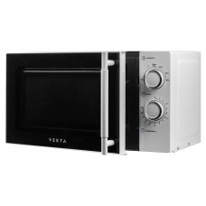 Микроволновая печь VEKTA MS720ATW, объем 20 л, мощность 700 Вт, механическое уравление, таймер, белая
