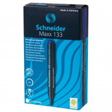 Маркер перманентный (нестираемый) SCHNEIDER (Германия) "Maxx 133", СИНИЙ, скошенный наконечник, 1-4 мм, 113303