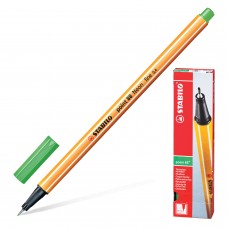Ручка капиллярная STABILO "Point 88", ЦВЕТ ЛИСТВЫ, корпус оранжевый, линия письма 0,4 мм, 88/43