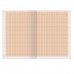 Бумага масштабно-координатная, А3, 295х420 мм, оранжевая, на скобе, 8 листов, HATBER, 8Бм3_03410