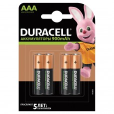 Батарейки аккумуляторные DURACELL, AAA (HR03), Ni-Mh, 900 mAh, КОМПЛЕКТ 4 шт., в блистере, 81546826
