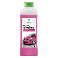 Шампунь автомобильный для автоматической и ручной мойки 1 л GRASS ACTIVE FOAM PINK "Розовая пена", 113120