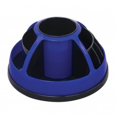 Канцелярский набор BRAUBERG "Микс", 10 предметов, вращающаяся конструкция, черно-синий, блистер, 231930