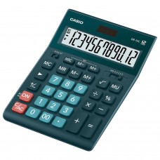 Калькулятор настольный CASIO GR-12С-DG (210х155 мм), 12 разрядов, двойное питание, ТЕМНО-ЗЕЛЕНЫЙ, GR-12C-DG-W-EP