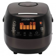 Мультиварка POLARIS PMC 0517AD/G, 860 Вт, 5 л, 15 программ, таймер, сенсорное управление, черная/коричневая