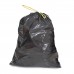 Мешки для мусора 60 л, завязки, черные, в рулоне 20 шт., ПНД, 15 мкм, 60х70 см (±5%), прочные, ОФИСМАГ, 601398