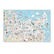 Карта-раскраска "Наша Родина - Россия", 101х69 см
