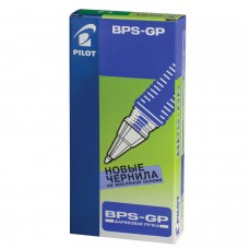 Ручка шариковая масляная с грипом PILOT "BPS-GP", ЗЕЛЕНАЯ, корпус прозрачный, узел 0,7 мм, линия письма 0,32 мм, BPS-GP-F