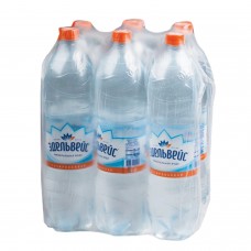 Вода ГАЗИРОВАННАЯ минеральная ЭДЕЛЬВЕЙС, 1,5 л, пластиковая бутылка