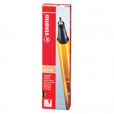 Ручка капиллярная STABILO "Point 88", Светло-телесная, корпус оранжевый, линия письма 0,4 мм, 88/26