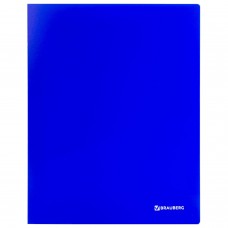 Папка на 2 кольцах BRAUBERG "Neon", 25 мм, внутренний карман, неоновая, синяя, до 170 листов, 0,7 мм, 227459
