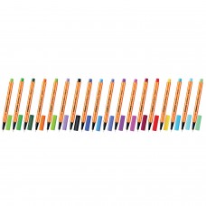 Ручки капиллярные STABILO В НАБОРЕ из 18 штук, "Point 88 Mini", линия письма 0,4 мм, 688/18-1