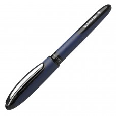 Ручка-роллер SCHNEIDER "One Business", ЧЕРНАЯ, корпус темно-синий, узел 0,8 мм, линия письма 0,6 мм, 183001