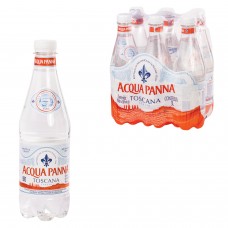 Вода негазированная минеральная ACQUA PANNA (Аква Панна), 0,5 л, пластиковая бутылка, Италия