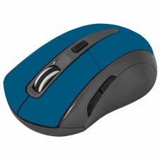 Мышь беспроводная DEFENDER Accura MM-965, USB, 5 кнопок + 1 колесо-кнопка, оптическая, голубая, 52967