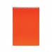 Блокнот А5 (145х205 мм), 80 л., гребень, обложка пластик, клетка, HATBER, "DIAMOND NEON", оранжевый, 80Б5B1гр_02035