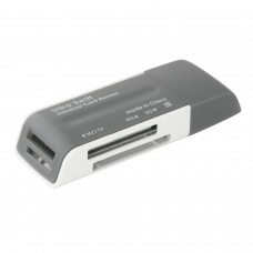 Картридер DEFENDER Ultra Swift, USB 2.0, порты SD, MMC, TF, M2, XD, MS, 83260