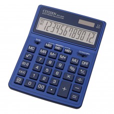 Калькулятор настольный CITIZEN SDC-444NVE (204х155 мм), 12 разрядов, двойное питание, ТЕМНО-СИНИЙ