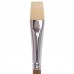 Кисть художественная профессиональная BRAUBERG ART "CLASSIC", щетина, плоская, № 24, длинная ручка, 200724
