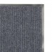Коврик входной ворсовый влаго-грязезащитный ЛАЙМА, 40х60 см, ребристый, толщина 7 мм, серый, 602861