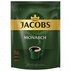 Кофе растворимый JACOBS "Monarch", сублимированный, 240 г, мягкая упаковка, 8051277