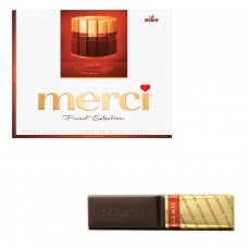 Конфеты шоколадные MERCI (Мерси), ГипОфис из темного шоколада, 250 г, картонная коробка, 015423-35/49/61