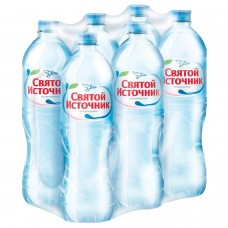 Вода негазированная питьевая СВЯТОЙ ИСТОЧНИК, 1,5 л, пластиковая бутылка