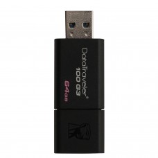 Флеш-диск 64 GB, KINGSTON DataTraveler 100 G3, USB 3.0, черный, DT100G3/64GB