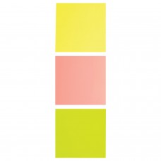 Блок самоклеящийся (стикеры), BRAUBERG, НЕОНОВЫЙ, 76х76 мм, 3 цвета х 50 листов, 124809
