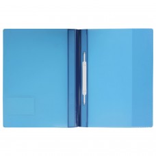 Скоросшиватель пластиковый DURABLE (Германия), А4+ (310х240 мм), 280 мкм, карман для визитки, синий, 2680-06