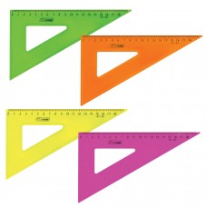Треугольник пластиковый 30х18 см, СТАММ "Neon Crystal", тонированный, прозрачный, неоновый, ТК47