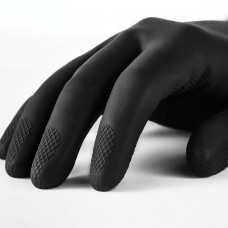 Перчатки латексные MANIPULA "КЩС-2", ультратонкие, размер 8-8,5 (M), черные, L-U-032
