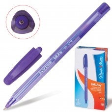 Ручка шариковая PAPER MATE "Inkjoy 100", ФИОЛЕТОВАЯ, корпус тонированный фиолетовый, узел 1,2 мм, линия письма 1 мм, S0977330