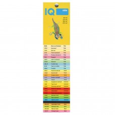 Бумага цветная IQ color, А4, 160 г/м2, 100 л. (5 цветов x 20 листов), микс пастель, RB01