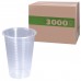 Одноразовые стаканы 200 мл, КОМПЛЕКТ 3000 шт. (30 упаковок по 100 шт.), прозрачные, ПП, холодное/горячее