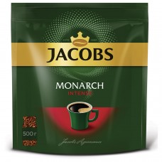 Кофе растворимый JACOBS Monarch "Intense", сублимированный, 500 г, мягкая упаковка, 8052114