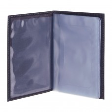 Бумажник водителя BEFLER "Грейд", натуральная кожа, тиснение, 6 пластиковых карманов, синий, BV.1.-9